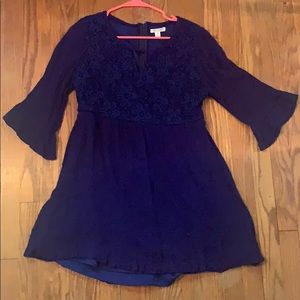 Navy blue mini dress